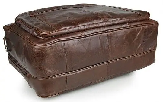Сумка чоловіча 14371 для ноутбука 17 дюймів Vintage коричнева - фото 7