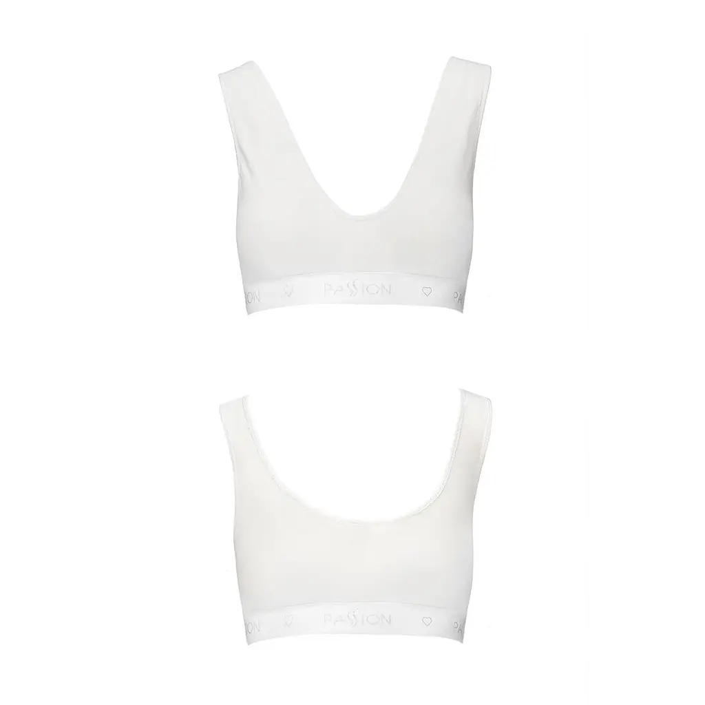Спортивний топ з еластичної бавовни Passion PS005 TOP L, white - фото 5