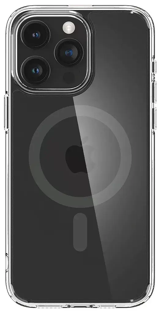 Оригінальний прозорий чохол для iPhone 15 PRO (6.1") Spigen Ultra Hybrid MagSafe Graphite ACS06716 MagFit - фото 3