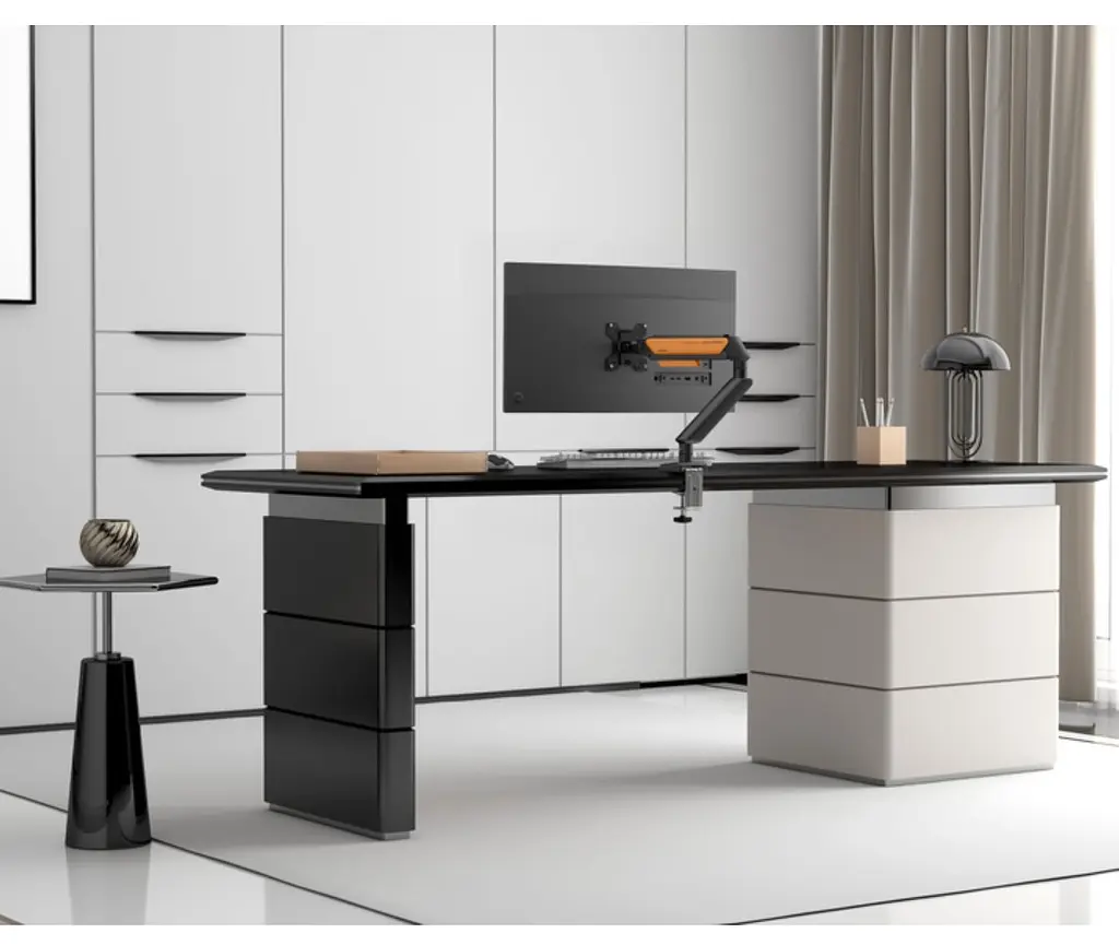 Кронштейн настольный для монитора 17-32 дюйма Anda Seat ADWA6D1SBO Stealth II Black-Orange - фото 13