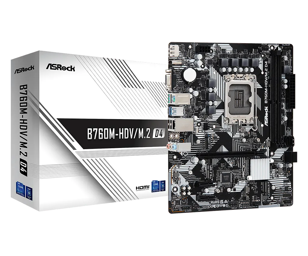 Материнская плата ASRock B760M-HDV/M.2 D4 LGA 1700 (B760M-HDV/M.2 D4) - фото 5