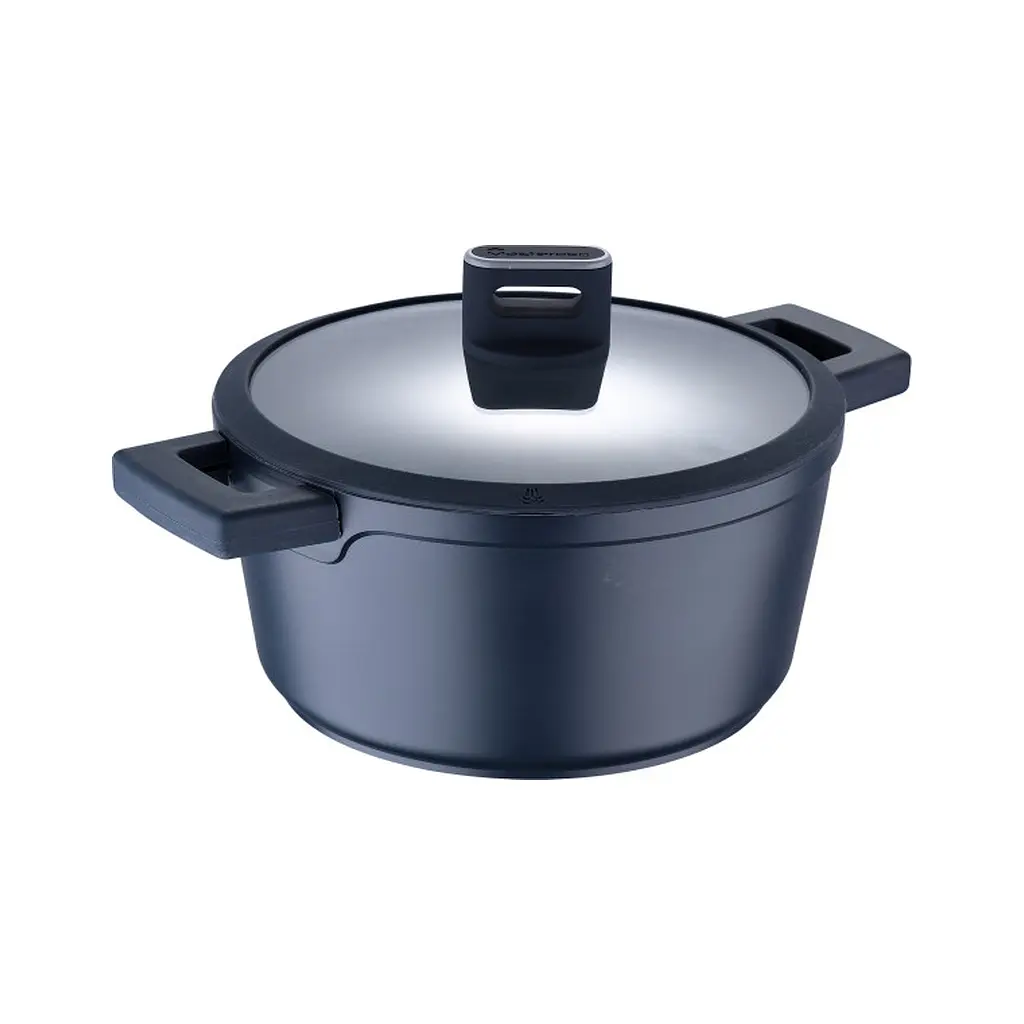 Каструля MasterPro Indigo з кришкою 24 см 4,5 л (BGMP-7979)