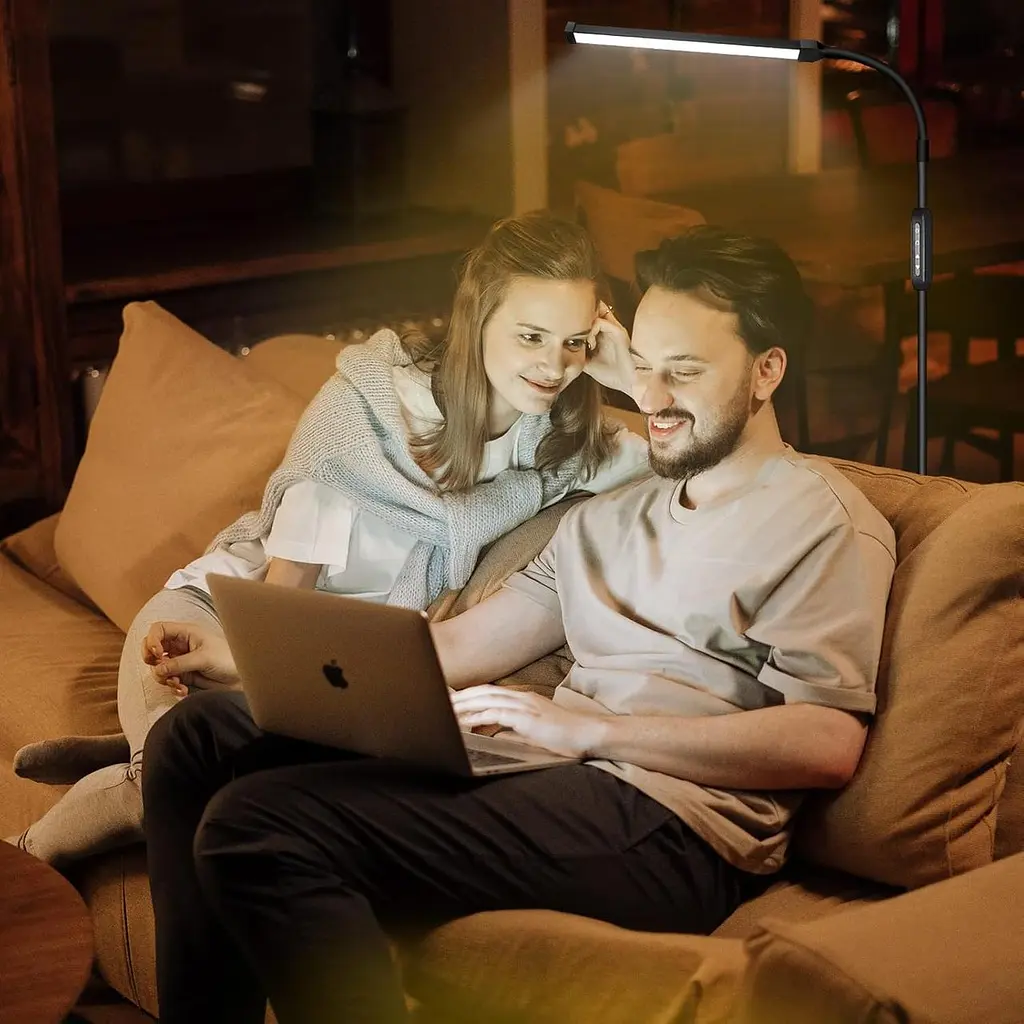 Світлодіодний торшер з регульованою гусячою шиєю для нарощування вій, для татуювання - фото 4