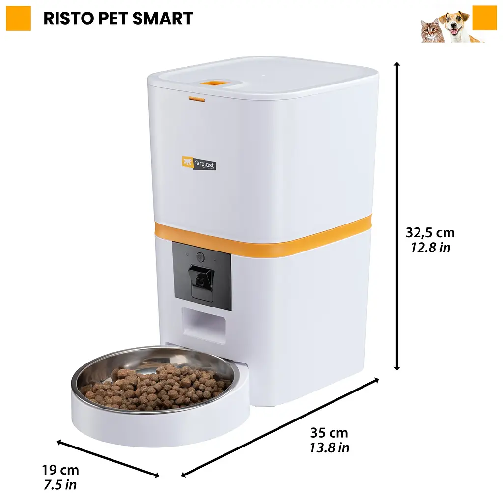 Автокормушка для собак и котов Ferplast Pisto Pet Smart белая 35x19x32.5 6 л 71270199 - фото 2