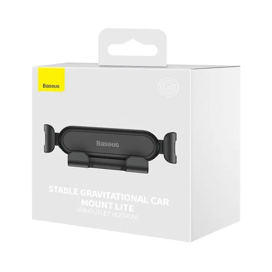 Автомобільний утримувач холдер Baseus Stable Gravitational Car Mount Lite Air Outlet Version SUWX010001 Black - фото 5