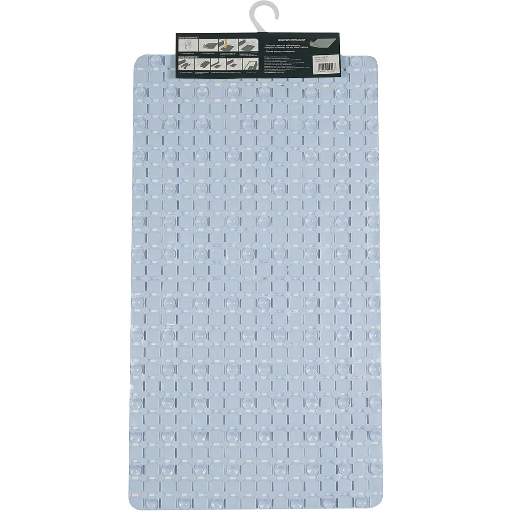 Килимок для ванної Eco Fabric Мозаїка 69х38 см блакитний (6938-003) - фото 4