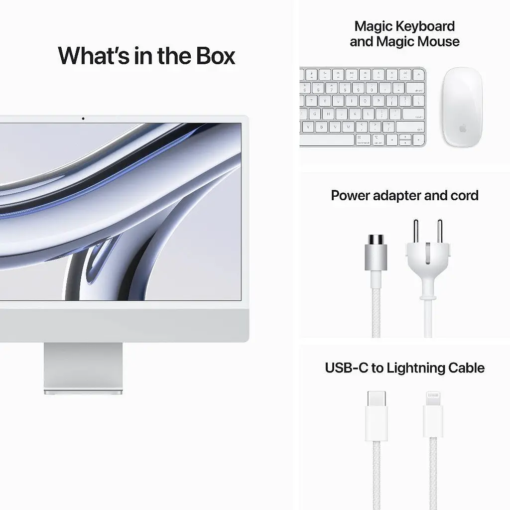 Моноблок Apple iMac 24 M3 Silver 2023 (Z19E00240) - фото 7