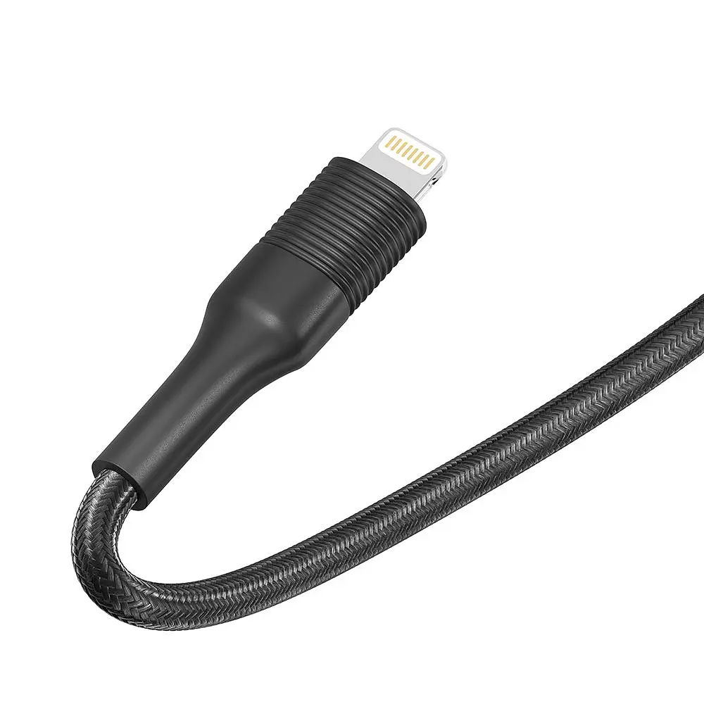 Кабель для зарядки и обмена данными USB Ridea RC-ST74 StablePro 12W 5V/2.4A USB-Lightning 1 м Черный - фото 5