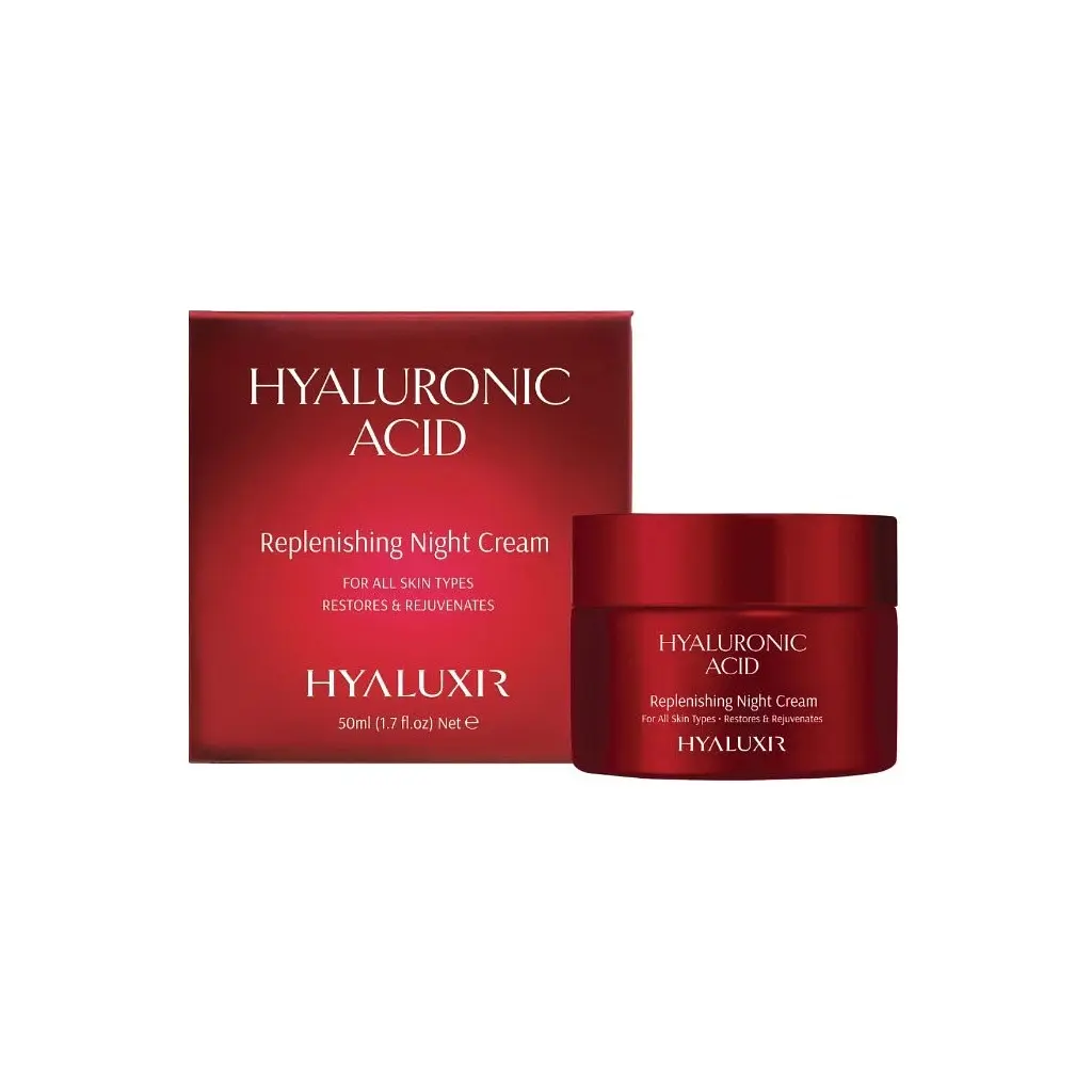 Крем для обличчя Hyaluxir Hyaluronic Acid Нічний з гіалуроновою кислотою Відновлювальний 50 мл (3701120011705) - фото 2