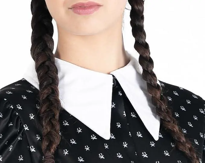 Карнавальний дитячий костюм Ciao MGM Wednesday Addams плаття Венсдей Адамс для дівчинки 140 см 6–8 років чорний (SKU-387) - фото 5