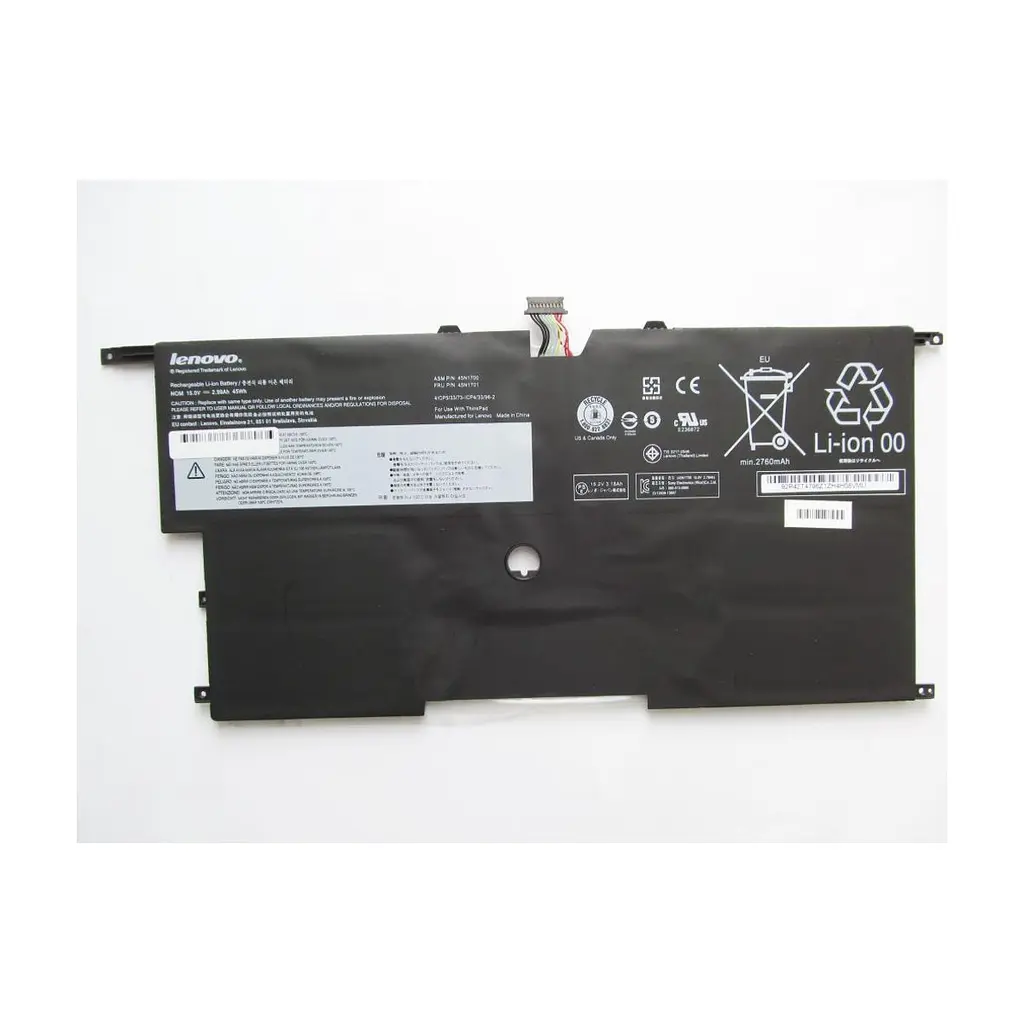 Акумулятор до ноутбука Lenovo ThinkPad X1 Carbon (2nd Gen) 45N1700, 2990mAh (45Wh), 4cell, (A47457)