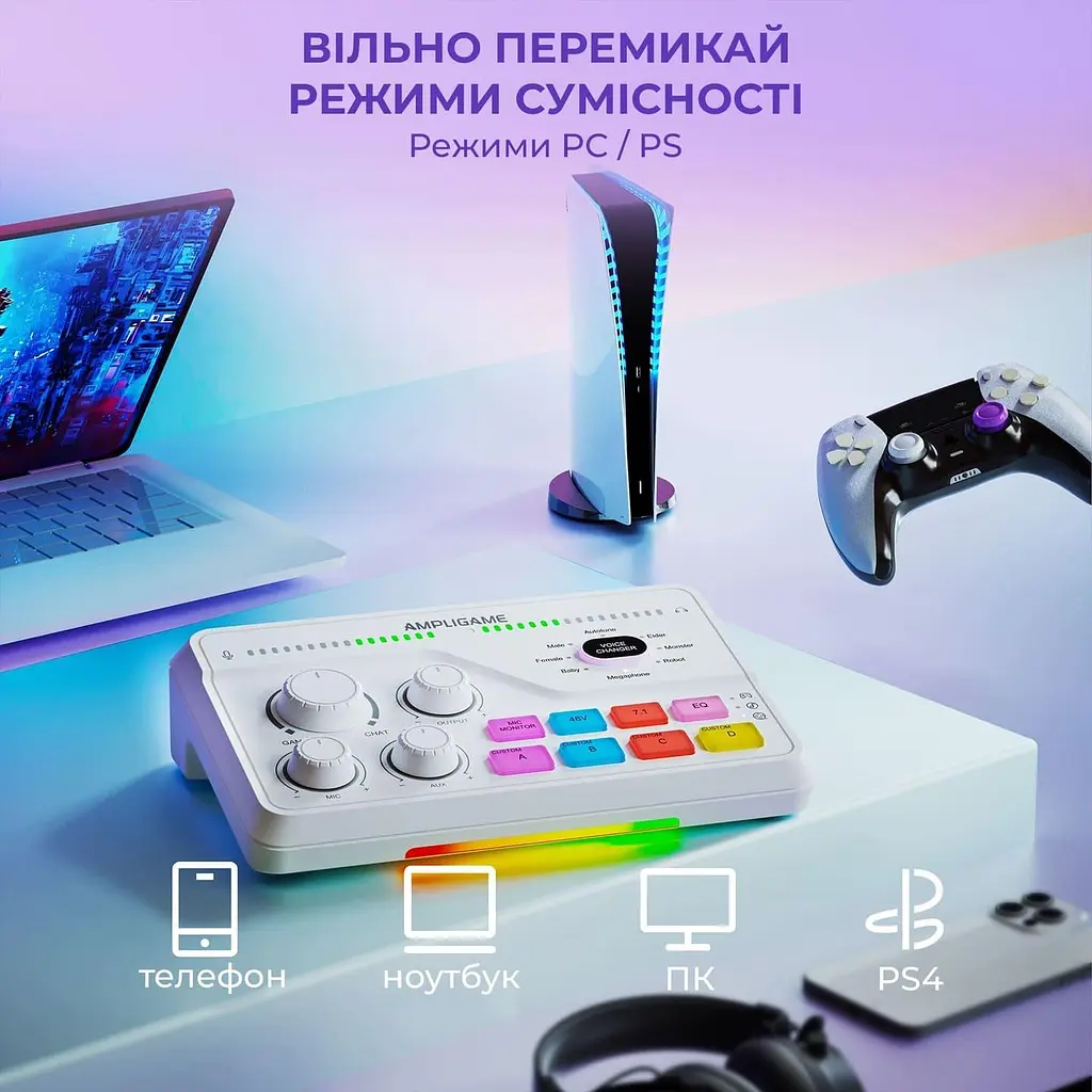 Аудіомікшер Fifine SC8W - фото 12