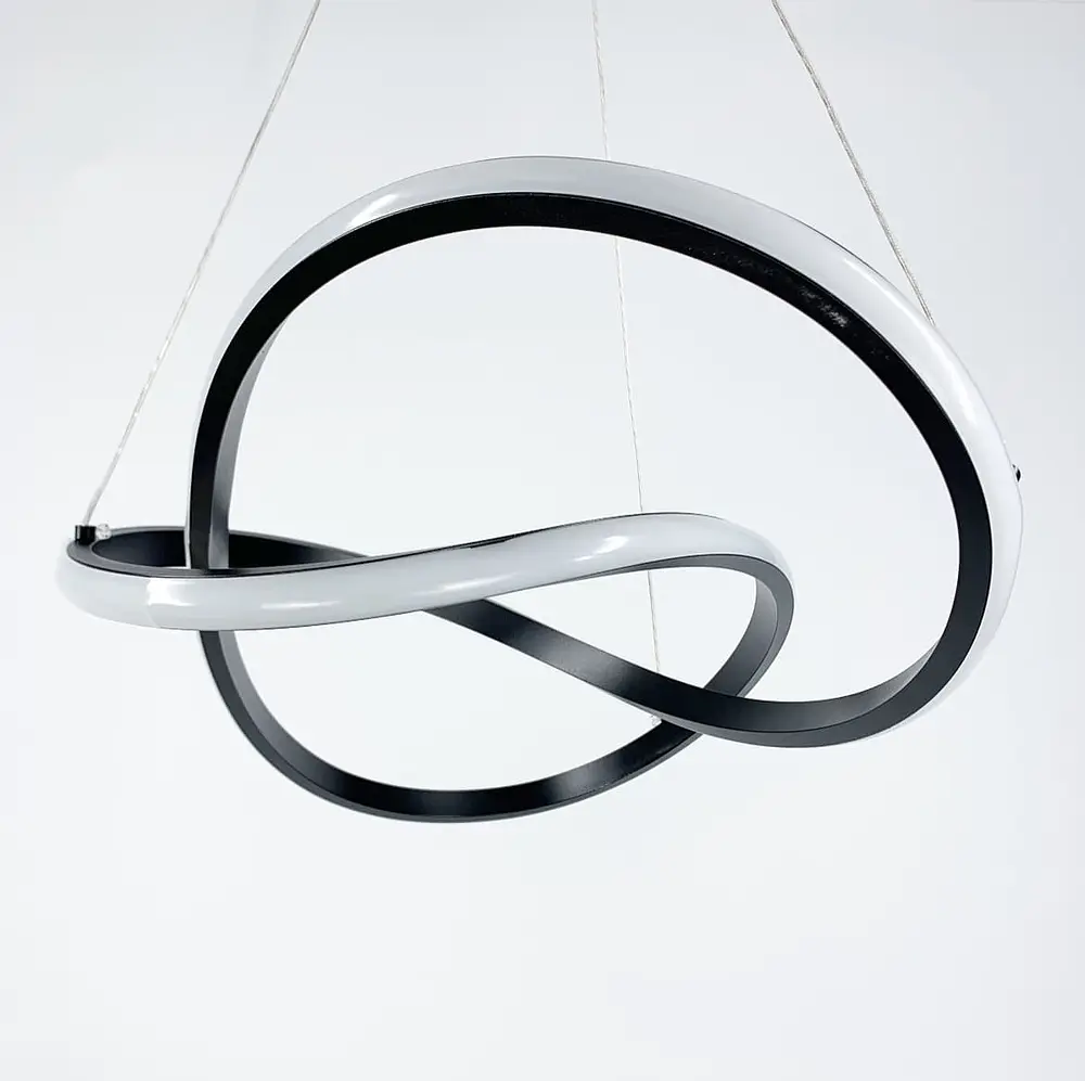 Подвесная LED люстра в черном корпусе 100х52 см Line F | Ст. SG12-1000 BK - фото 3