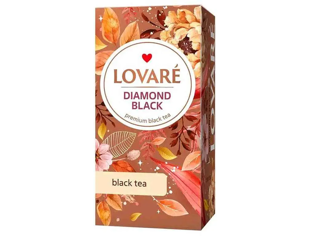 Чай пакетований чорний Lovare "Diamond Black" 2г 24 пакетиків