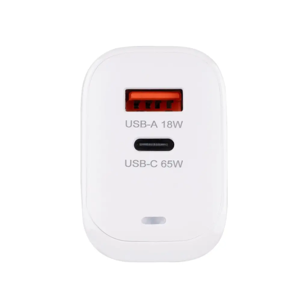 Зарядний пристрій XoKo 1xUSB-C PD65W + 1xUSB QC3.0 GaN white (XK-QC-620) - фото 7