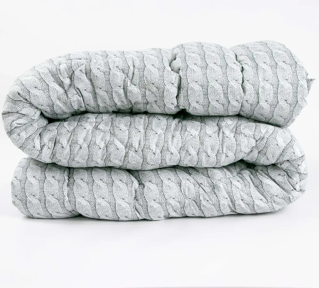 Одеяло силиконовое Руно Grey Braid 140х205 см Р321.52_Grey Braid - фото 3