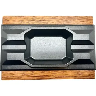 Пепельница сигарная Angelo Wood-Alu Brown/Black - фото 2