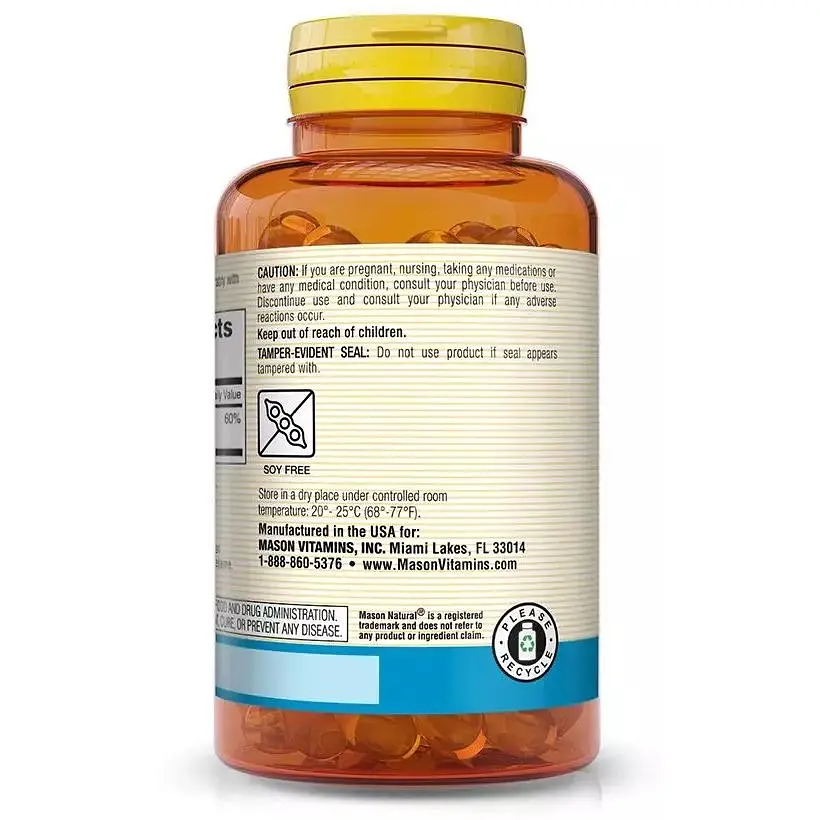 Магній цитрат Mason Natural 250 мг 60 капсул - фото 3