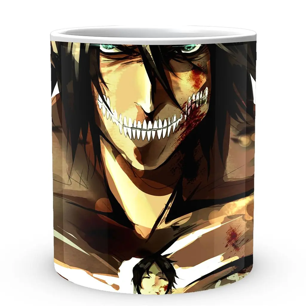 Кружка GeekLand Attack on Titan Атака Титанов Эрен AOT 002.08 330 мл белая - фото 2