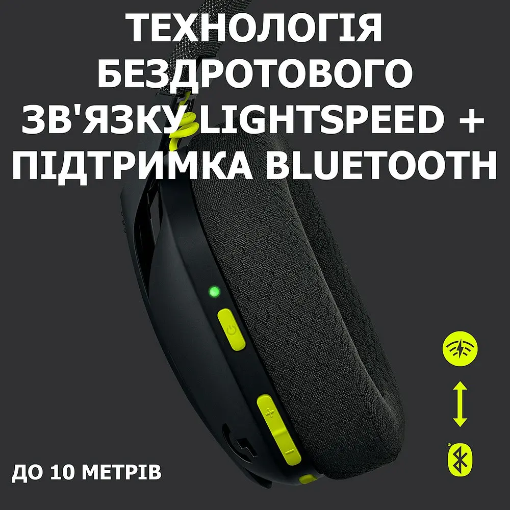 Навушники Logitech G435 LIGHTSPEED Black (981-001050) - фото 2