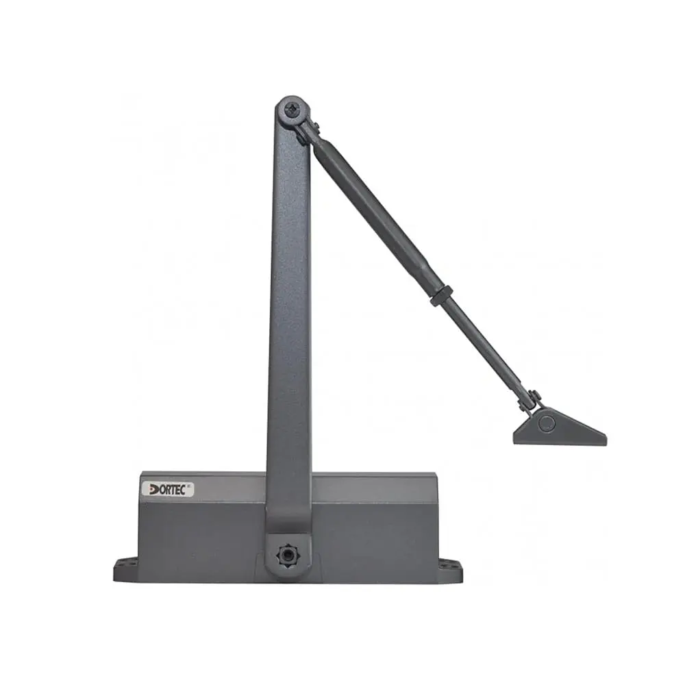 Дверний доводчик Dortec DT-64H Graphite з фіксацією дверей у відчиненому положенні (63-00055) - фото 2