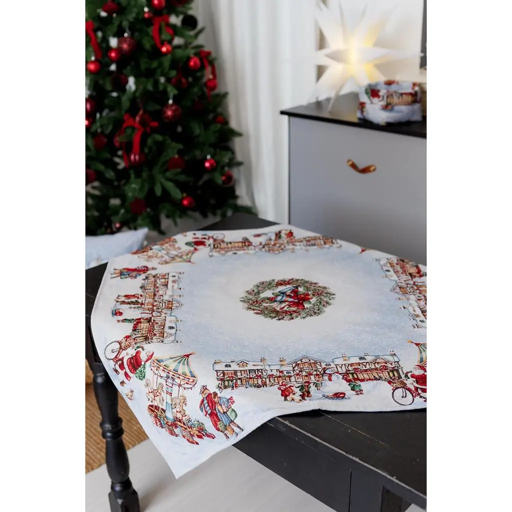 Скатерть гобеленовая Прованс Carousel с люрексом 135 x 220 см (41787) - фото 3