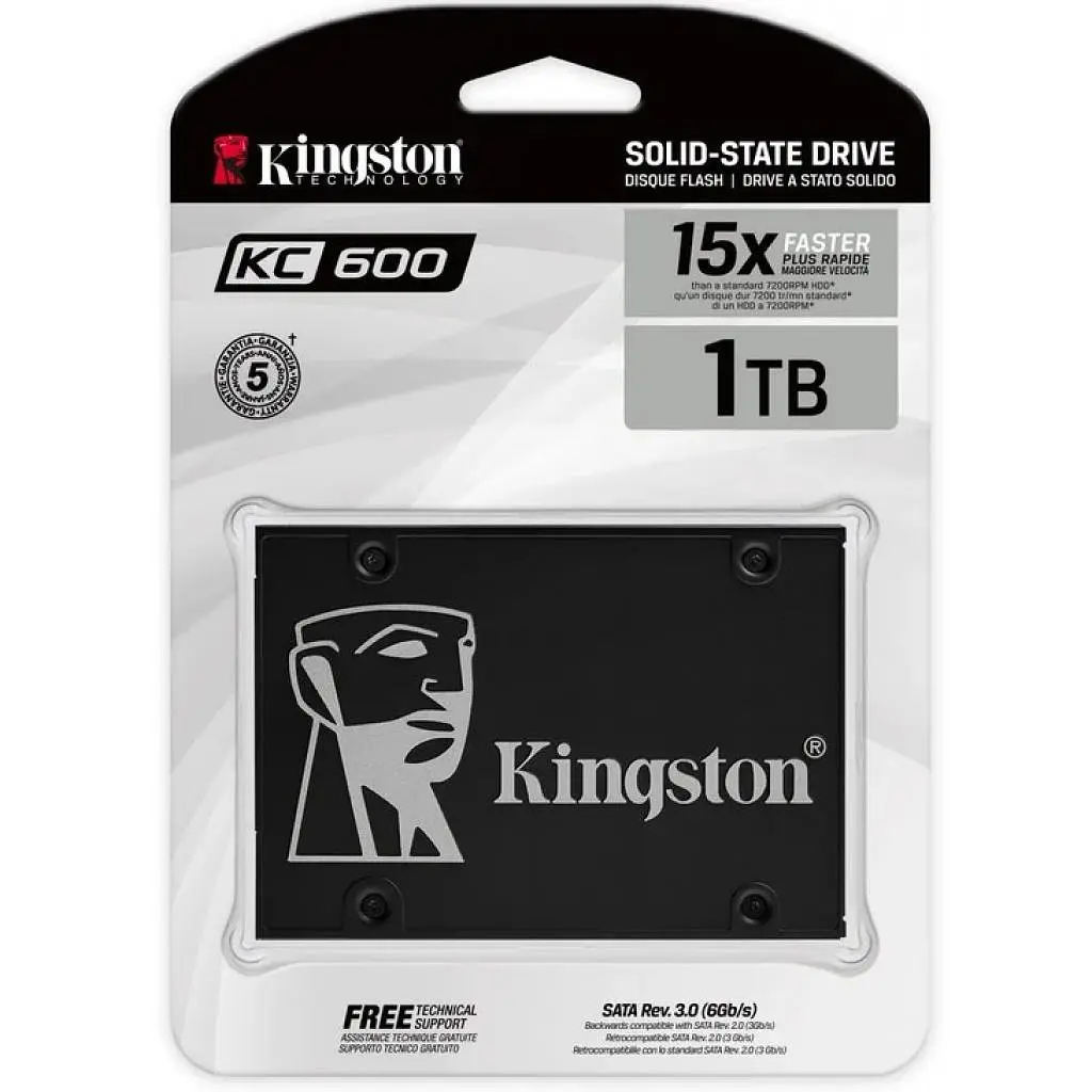 Накопичувач SSD 2.5" 1TB Kingston (SKC600/1024G) - фото 3