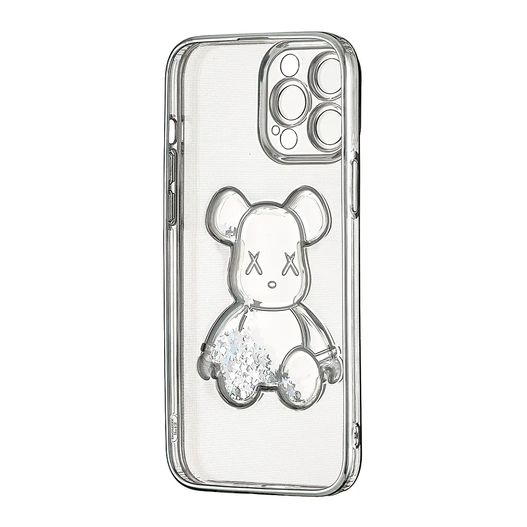 Чохол Shining Bear Case Protected Camera iPhone 13 Pro Max Silver - фото 3