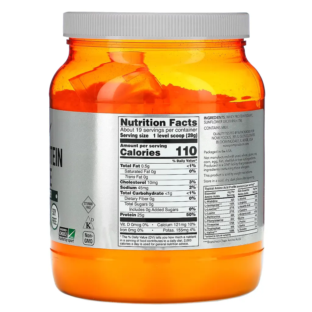 Ізолят Сироваткового Протеїну Whey Protein Isolate - 544г Без смаку - фото 2