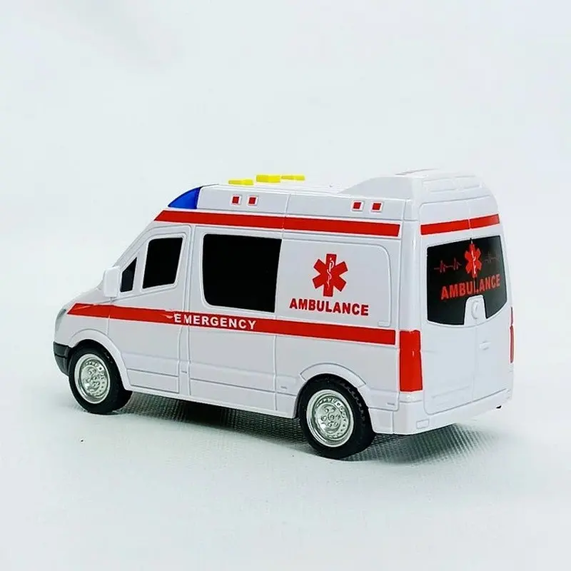 Дитяча автомодель Швидка допомога 7994, 17х7 см, звукові та світлові ефекти Автопром - фото 3