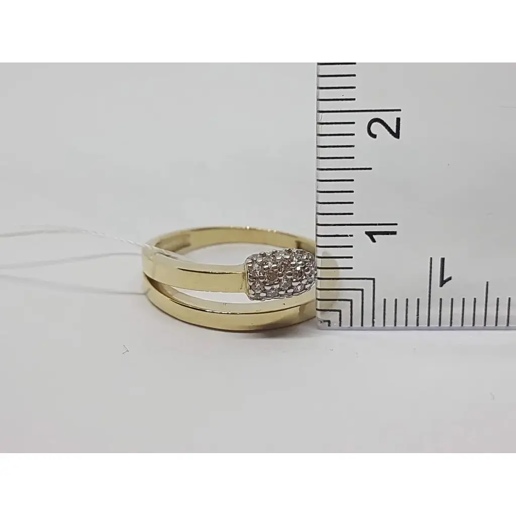 Золоте кільце Імперія золота Сірник з фіанітами. КВ1335ЛИ 17 - фото 6