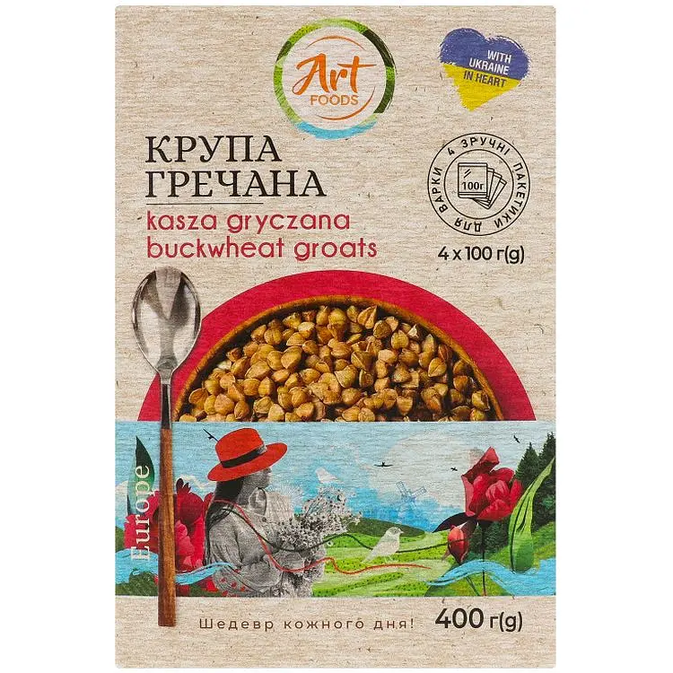 Крупа гречана Art Foods 400 г - фото 2