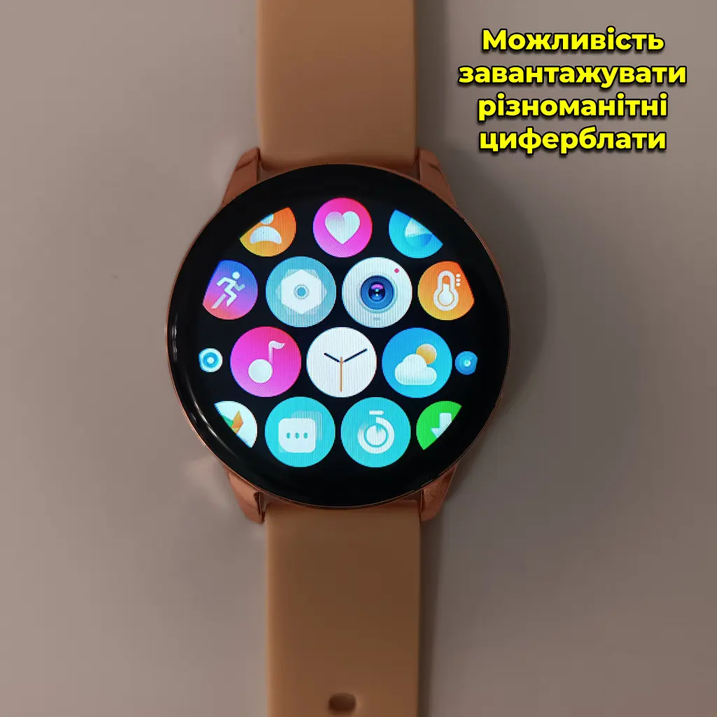 Смарт годинник T2 Pro Active 2 Bluetooth, встановлення свого фону, прийняття/здійснення дзвінків Золотий - фото 4