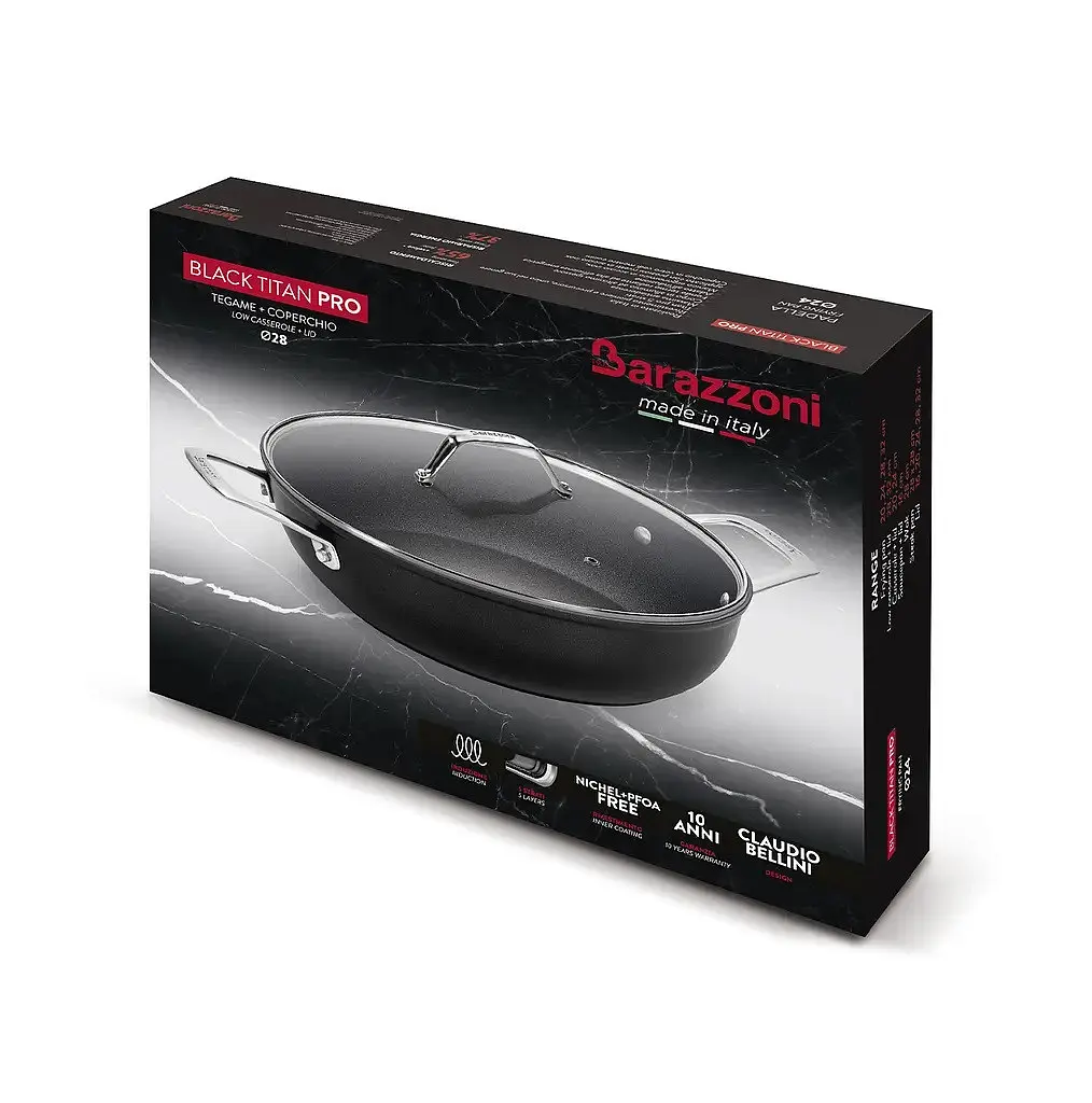 Сотейник Barazzoni Black Titan 28 см 4,1 л - фото 5