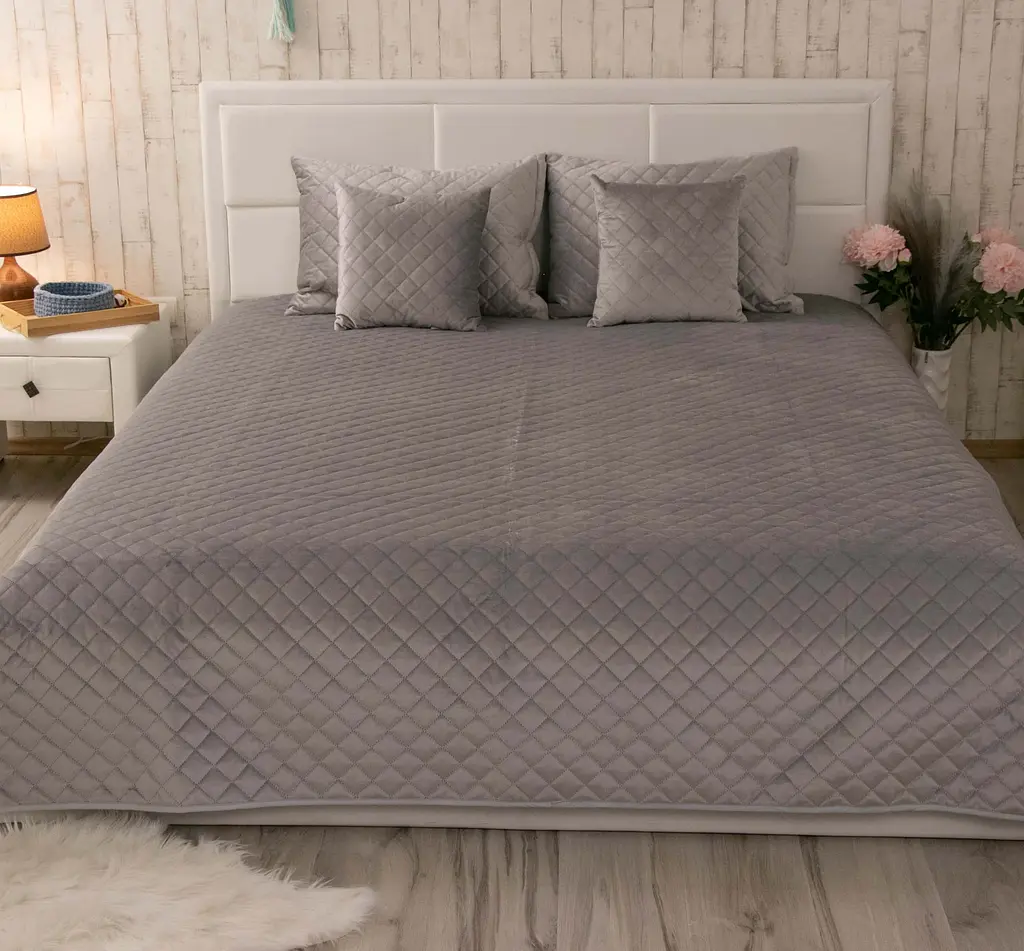 Покривало Руно VeLour 150х220 "Grey ромб" (360.55_Grey ромб) - фото 5