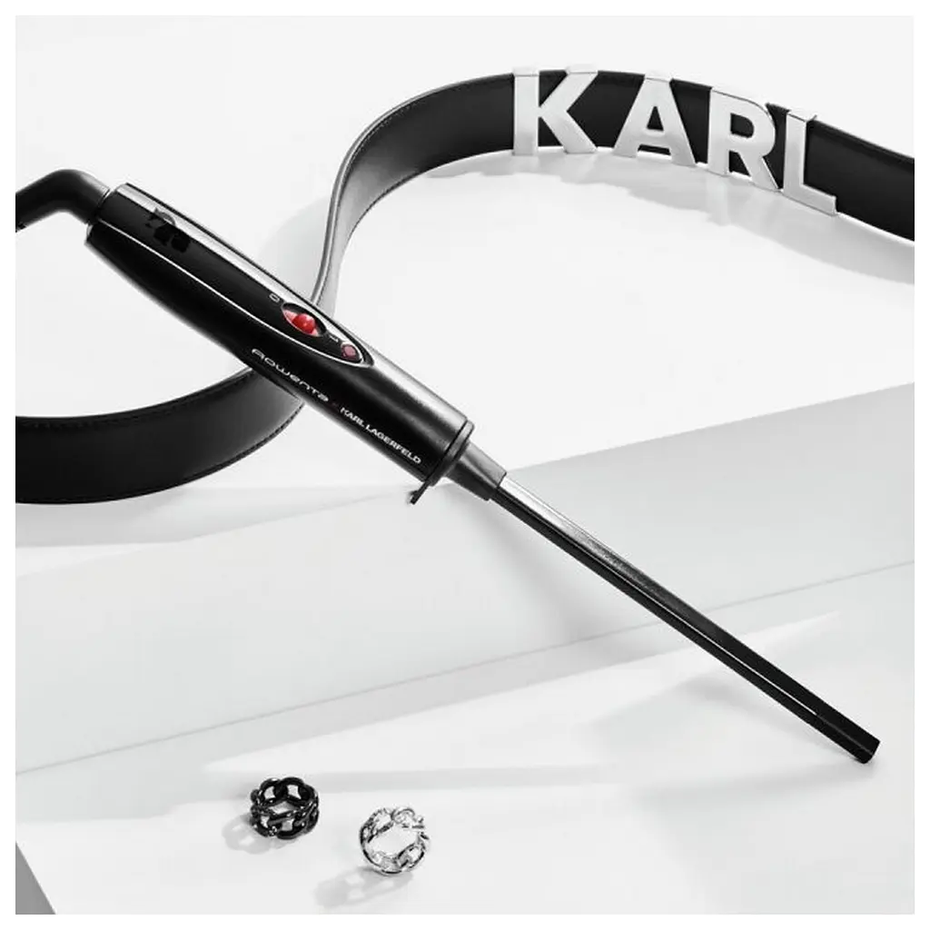 Плойка Rowenta x Karl Lagerfeld Curls Forever, чорна (CF311LF0) - фото 5
