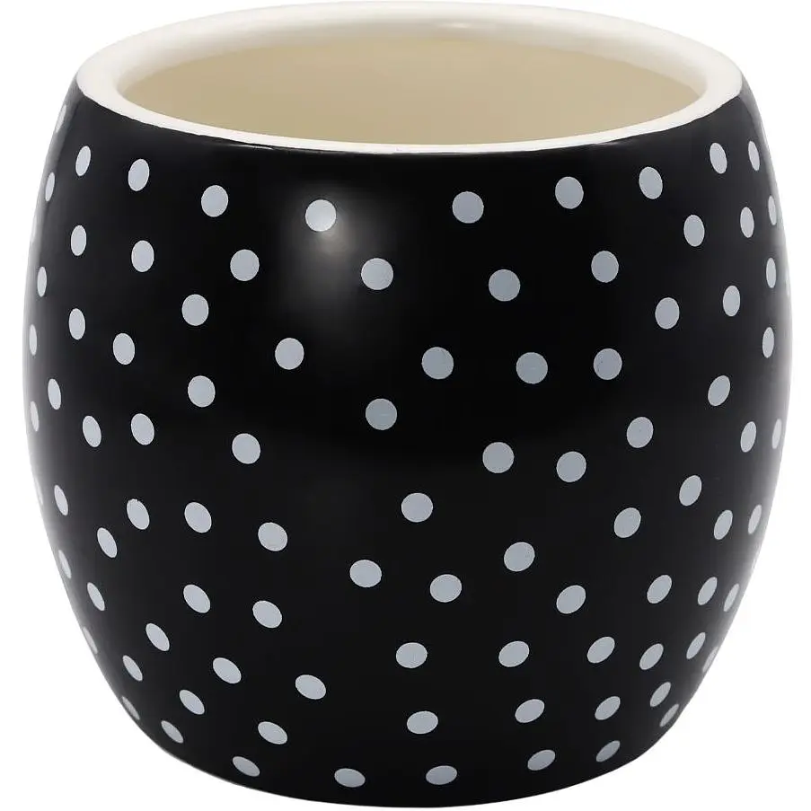 Ваза-кашпо МВМ My Home, 13 см, чорна (DH-FLOWERS-27 BLACK)