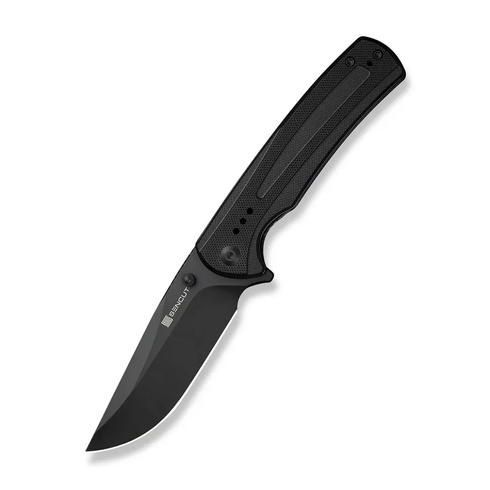 Ніж cкладний Sencut Regnator S24057-1 чорний - чорне лезо - фото 2