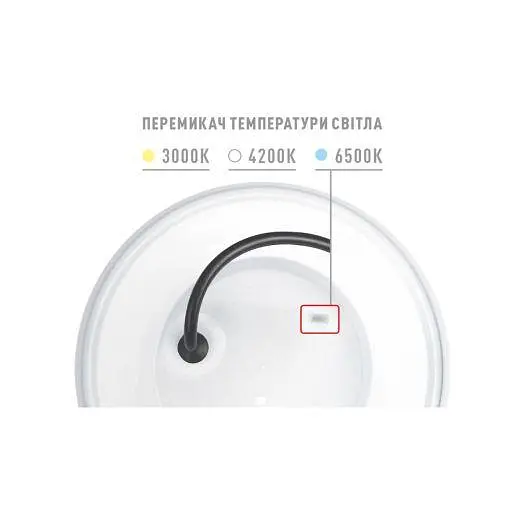 Фасадний світлодіодний світильник MAXUS MWL 9W 3CCT IP65 WH Circle - фото 3