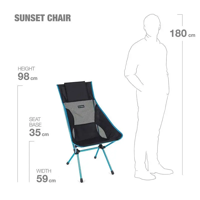 Кресло Helinox Sunset Chair R2 Black (1053-11101R2) - фото 8