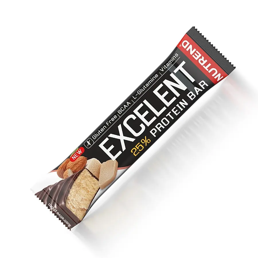 Батончик Nutrend Excelent Protein Bar, 85 грам - Марципан-мигдаль у молочному шоколаді