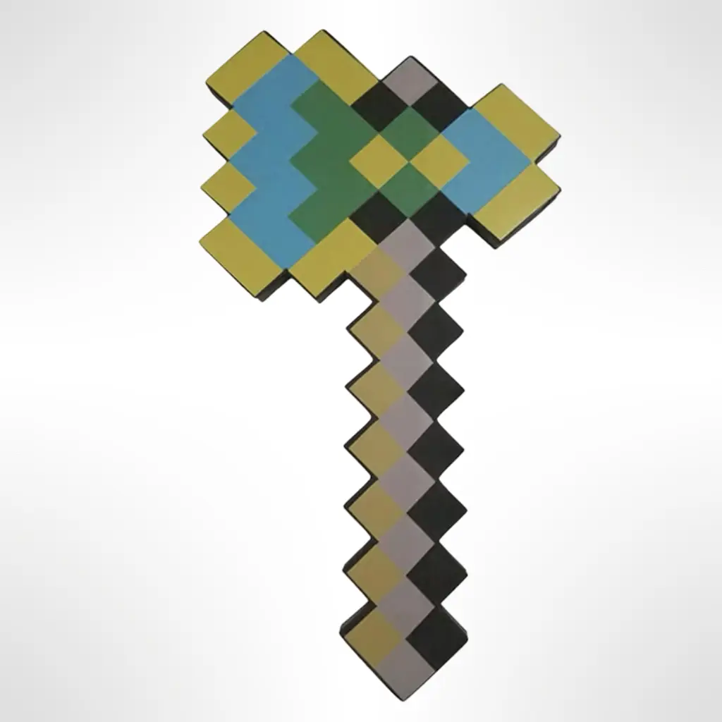 Іграшка Алмазно-золота сокира Майнкрафт (Minecraft) Оригінал - фото 2