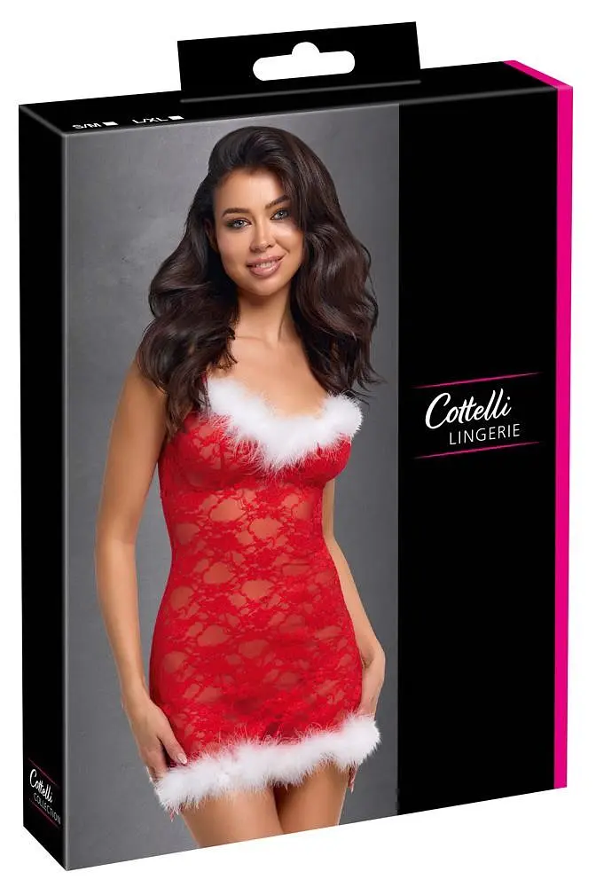 Сорочка Cottelli Lingerie X-Mas L/XL (красный) - фото 7