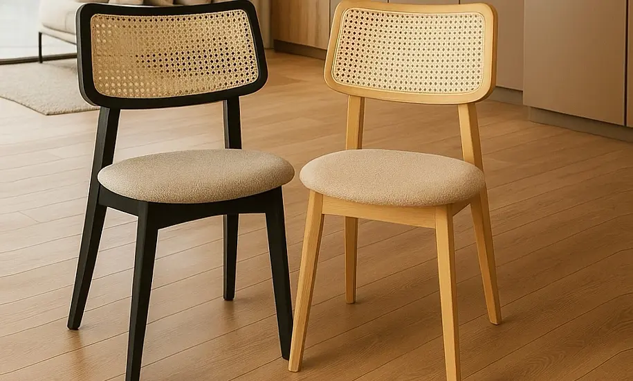 Стілець Пепе Cane з масиву дерева та ротангу дуб - фото 13