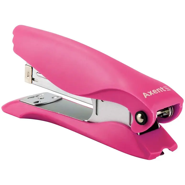 Степлер Axent Ultra№24/6, 25 листов розовый (4805-10-A) - фото 2