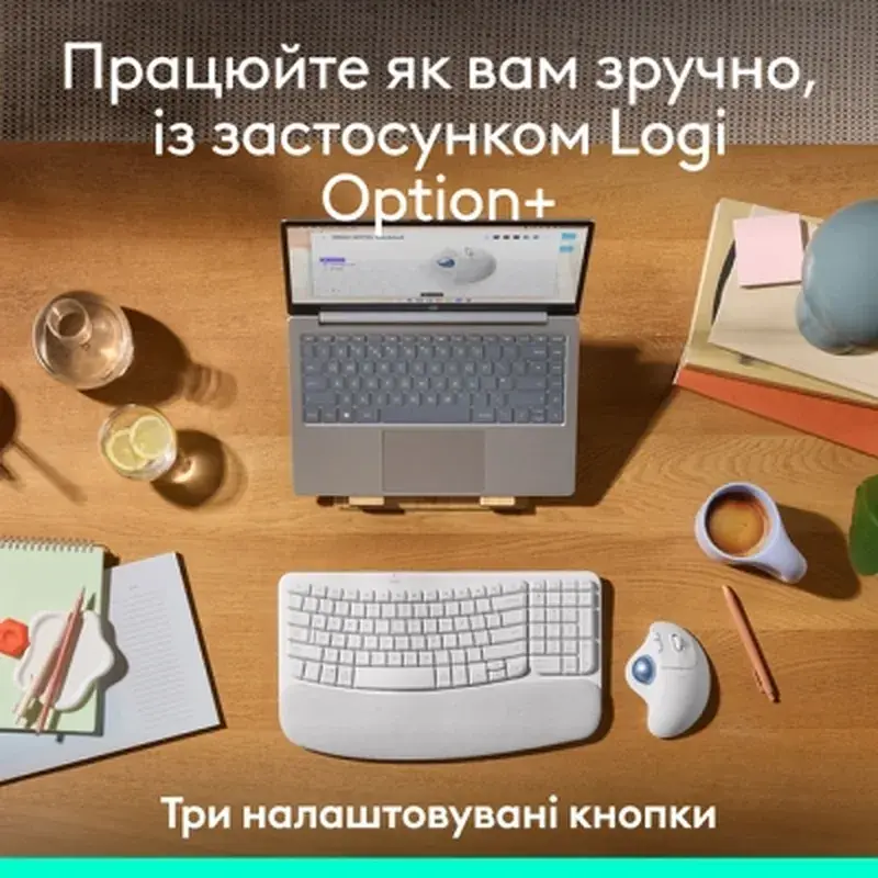 Мишка Logitech Ergo M575S Wireless Trackball Off-white (910-007030) - фото 5