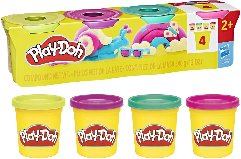 Набор массы для лепки Hasbro Play-Doh-4 баночки (G0512_G0689) - фото 3