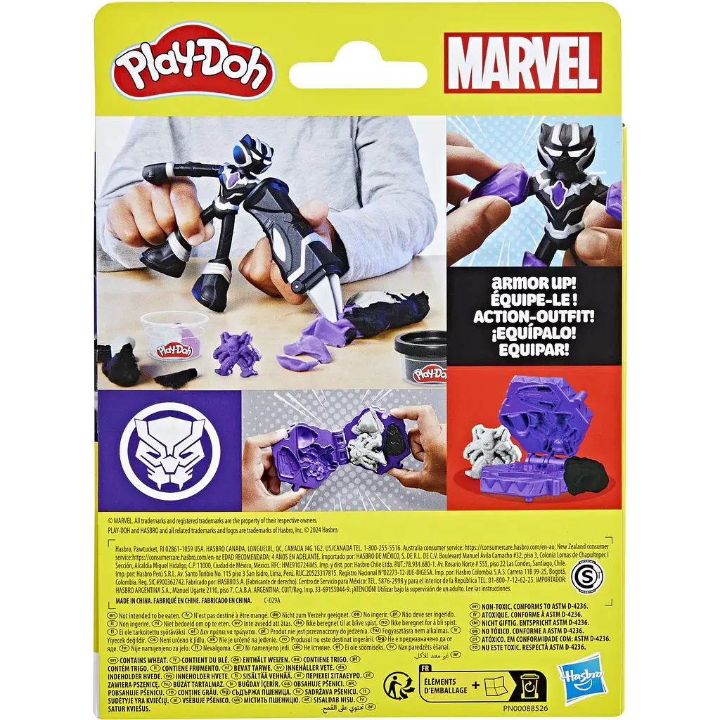 Набор для творчества с массой для лепки Hasbro Play-Doh Marvel Black Panther Cutting Claws (F9829_G0055) - фото 5