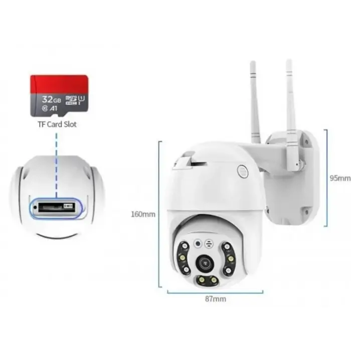 Вулична поворотна IP-камера відеоспостереження YCC365 Plus Wifi 2Мп камера вайфай зовнішнього спостереження для дому - фото 4