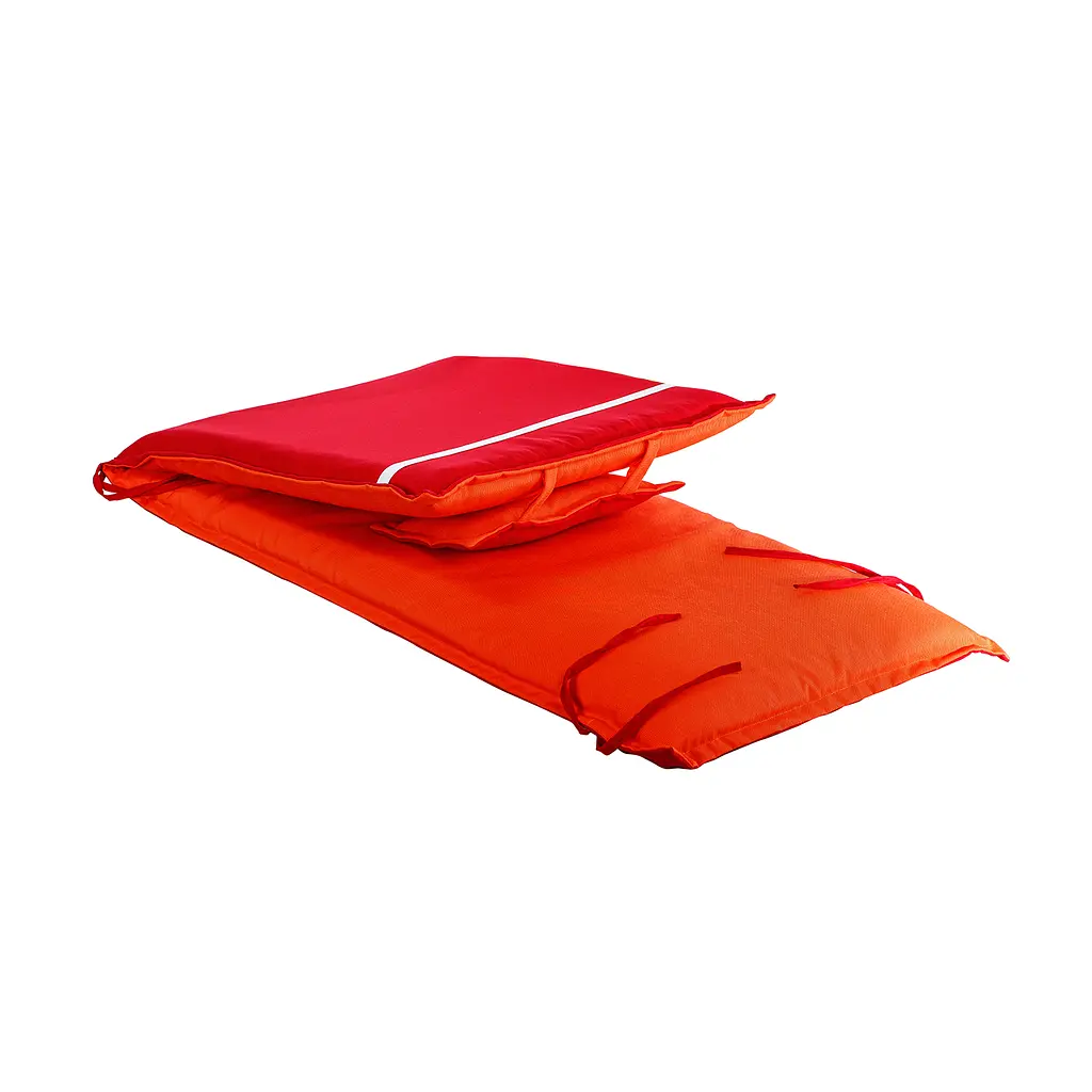 Матрас для шезлонга Ost-Fran Lilu красный меланж FL-132/105, 190x60х5см - фото 2